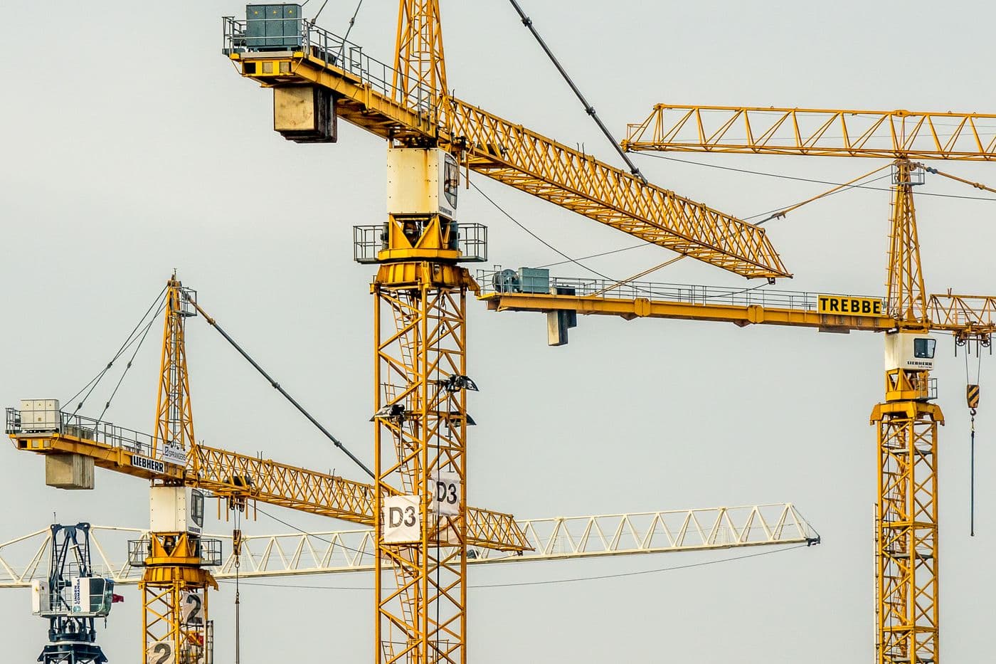 An industrial construction site in progress